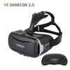 Hot 3D VR Virtual Reality 3D Glasses VR SHINECON 2.0 Google Cardboard Helmet with Bluetooth Remote Control Gamepad for 4.7-6.0" - Reality Virtual Shop