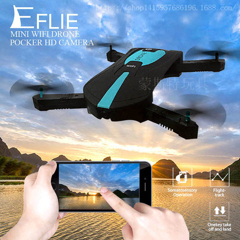 2017 new Elfie Cool design JY018 portable Mini Wifi FPV selfie drone with hd camera flight track function support VR VS X8C X600 - Reality Virtual Shop