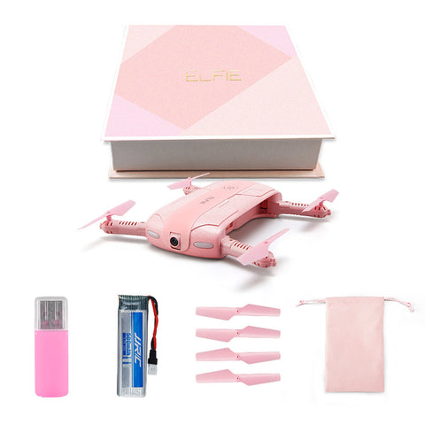 Quadcopter JJRC H37 ELFIE Original Pink color 6-Axis Gyro WIFI FPV 2.0MP Camera  Foldable G-sensor Mini RC Selfie Drone VS E50S - Reality Virtual Shop