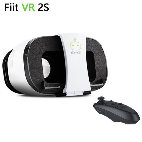 NEW FIIT VR 2S Virtual Reality 3D Glasses Google Cardboard Goggles VR BOX VR Shinecon+Wireless Bluetooth Remote Game Controller - Reality Virtual Shop