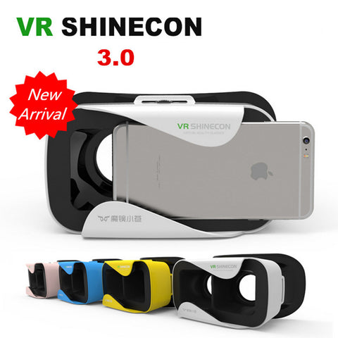 VR Shinecon III Head-Mount Cardboard Virtual Reality Glasses Mobile 3D Video Movie Glasses 3 D VR Helmet Park for 4.7-6.0" Phone - Reality Virtual Shop
